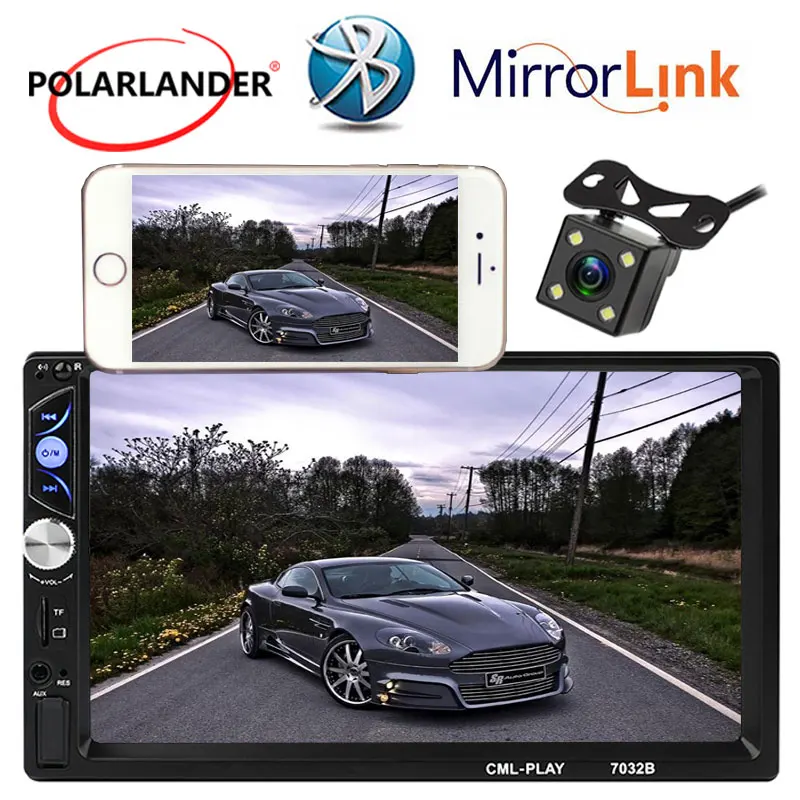 Зеркало Link Многоязычное автомобильное радио Android экран зеркальное HD USB/AUX/FM/SD