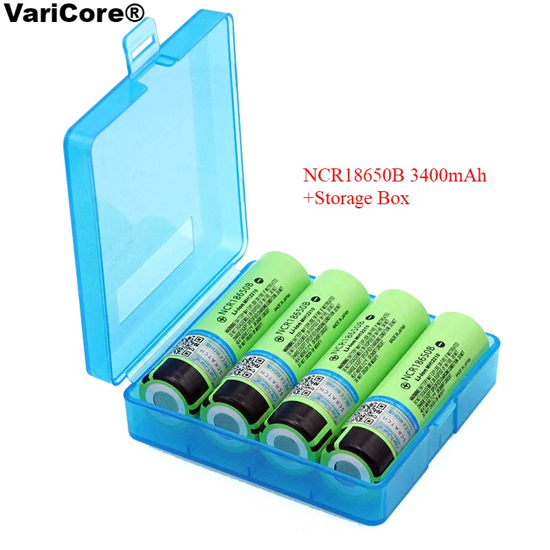 4 шт. литий ионные аккумуляторы VariCore 18650 NCR18650B 3 7 в 3400 мАч|li-ion battery|battery 3.7vbattery li-ion |