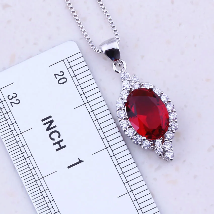 Женский ювелирный комплект из серебра 925 пробы с белым цирконом | Украшения и