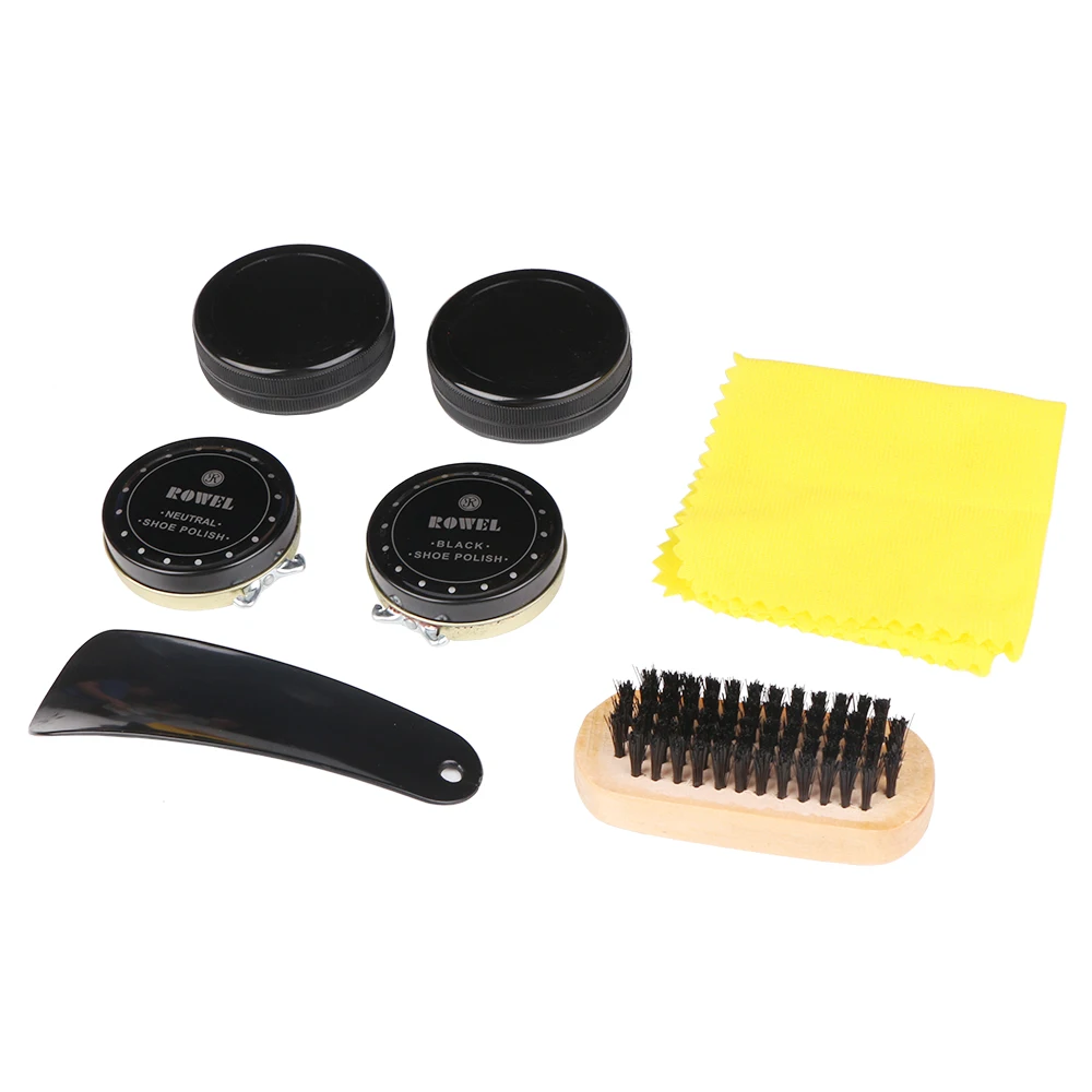 7 шт./компл. профессиональная щетка для обуви|shoe shine polish|brush shoesshoe care tool |