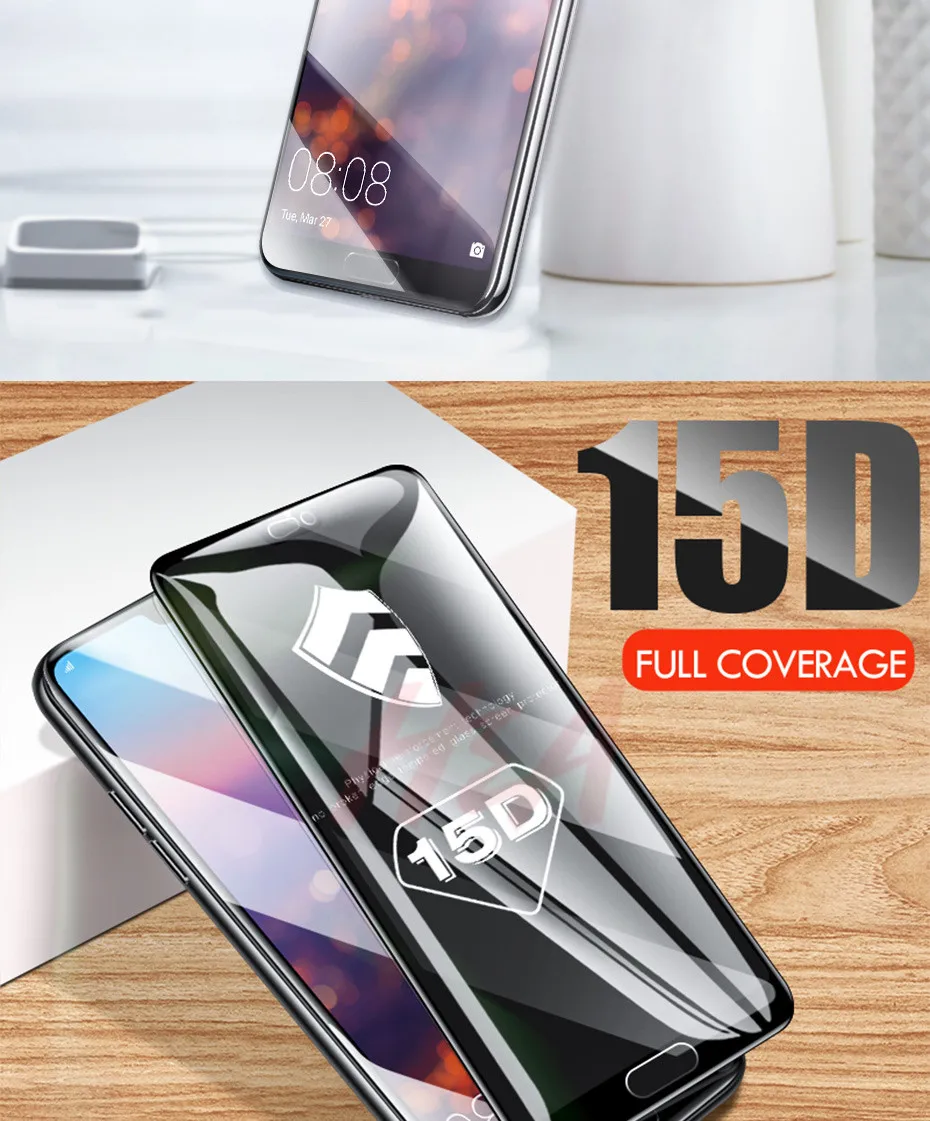 15D полностью покрывающее изогнутое закаленное Стекло для huawei P20 Lite Pro Защитное стекло для экрана протектор на Коврики 20 10 Lite рro Стекло