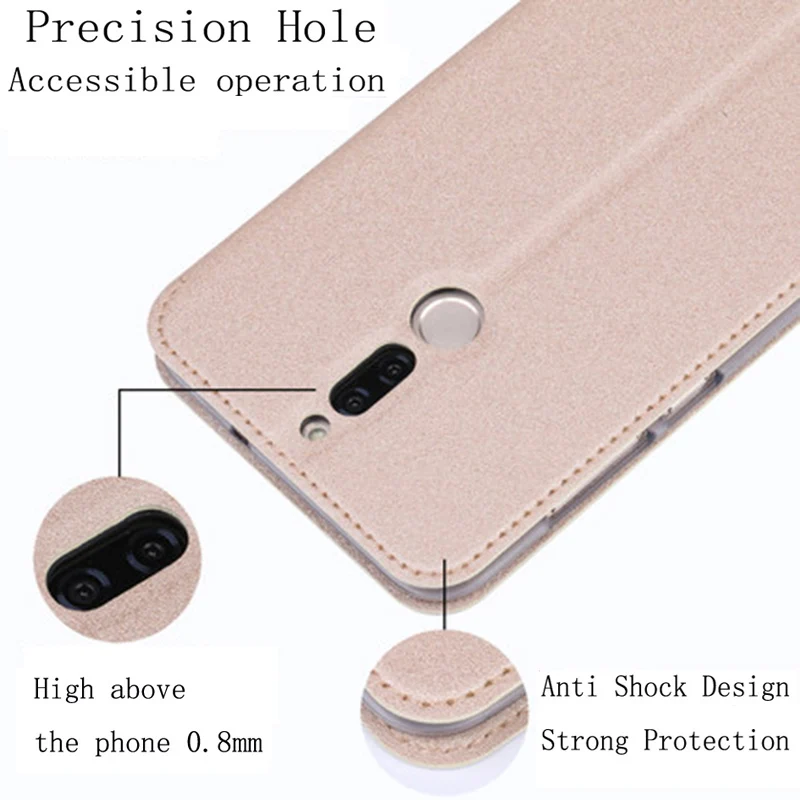 

2pcs For Huawei Maimang 6 case phone cover View Window PU Leather shell For Huawei Maimang6 Flip case RNE-AL00 back cover case