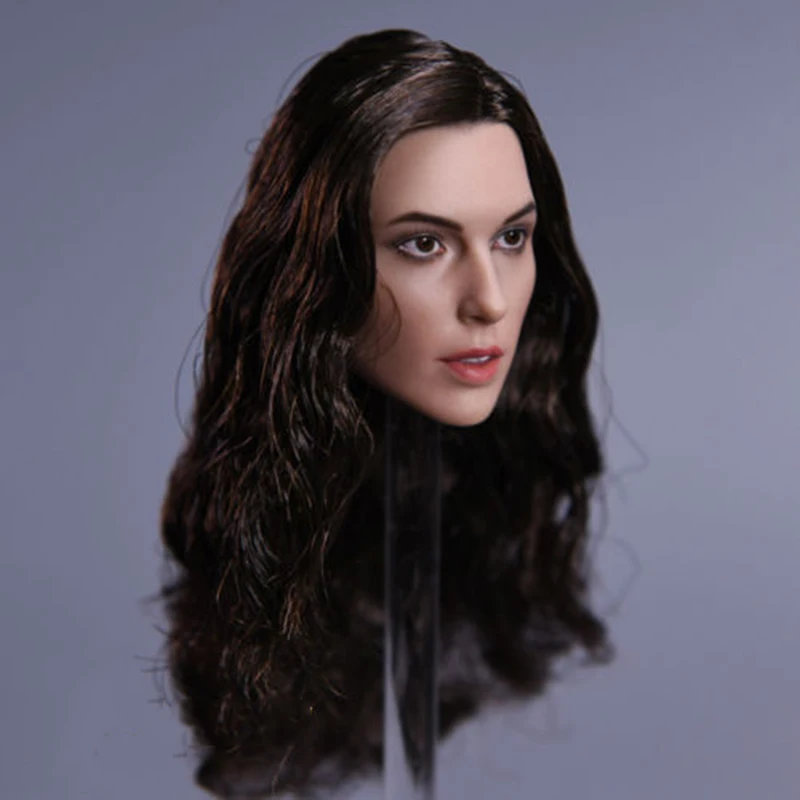1/6 масштаб Wonder Woman Gal Gadot JX-09C голова с вьющимися длинными волосами для 12 дюймов рисунок