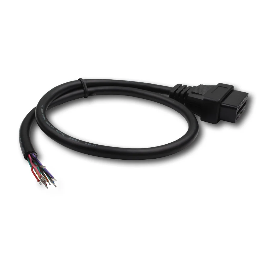 OBD2 16pin гнездовой разъем для открытия OBD кабеля OBDII ii ODB2 16 pin 2 адаптер 30 см Длина