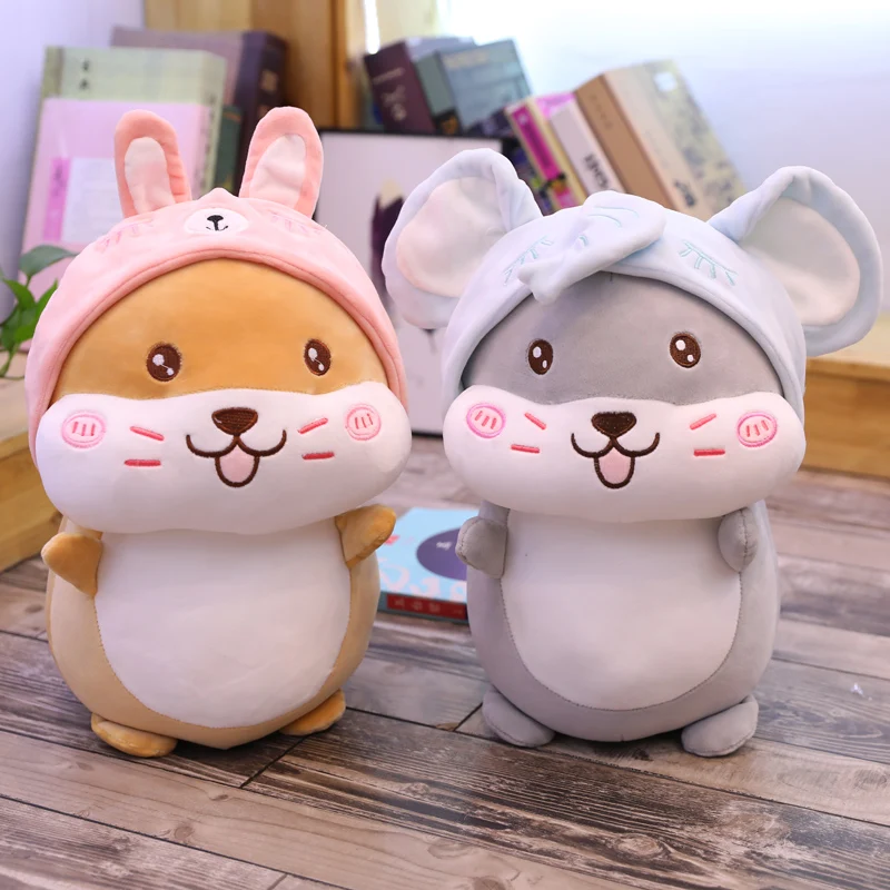 Игрушка плюшевый хомяк 40-60 см милая мягкая игрушка-животное для детей подарок на