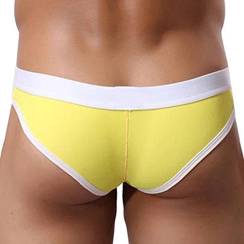 Мужские сексуальные дышащие трусы с заниженной талией треугольное нижнее