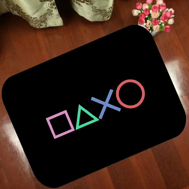 

Напольные коврики, Противоскользящий коврик, крутой арт-дизайн Playstation, мультяшный рисунок с рисунком, ковер для гостиной