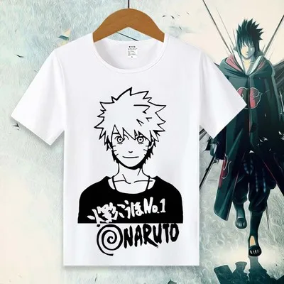 02 Новая футболка с Наруто Аниме Футболка женская футболка Janpan Uchiha Sasuke Косплей топы Мужские футболки с коротким рукавом - Цвет: 02