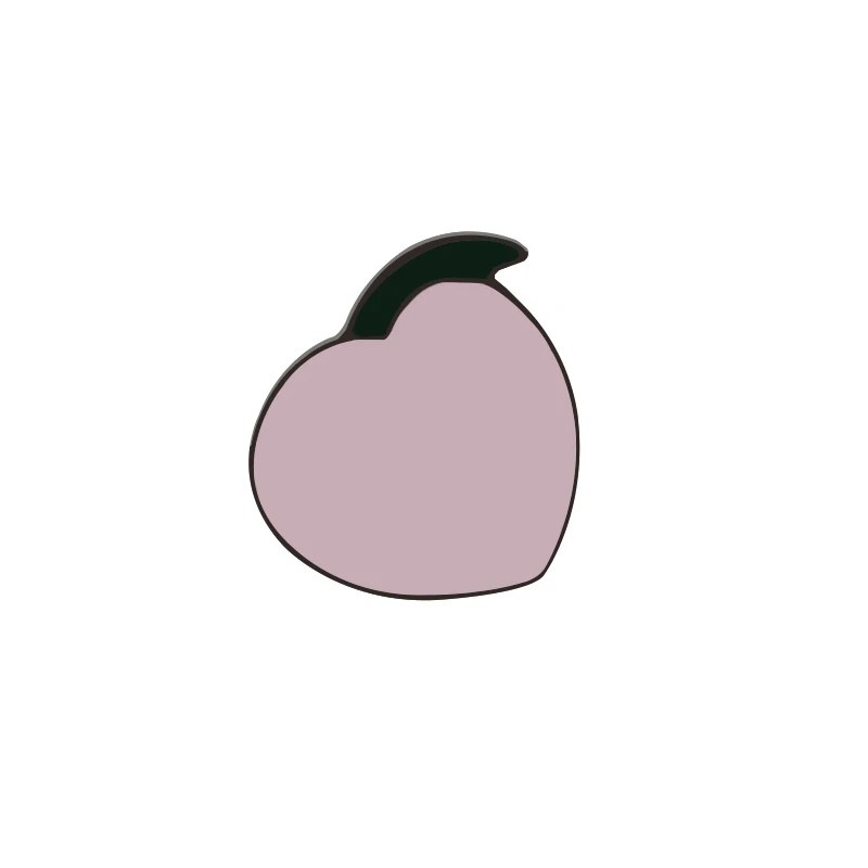 Peach Модная брошь коллекция фруктов яблоко груша лимон арбуз авокадо черника клубника булавка эмаль значки металлические пуговицы ювелирные изделия - Окраска металла: Peach