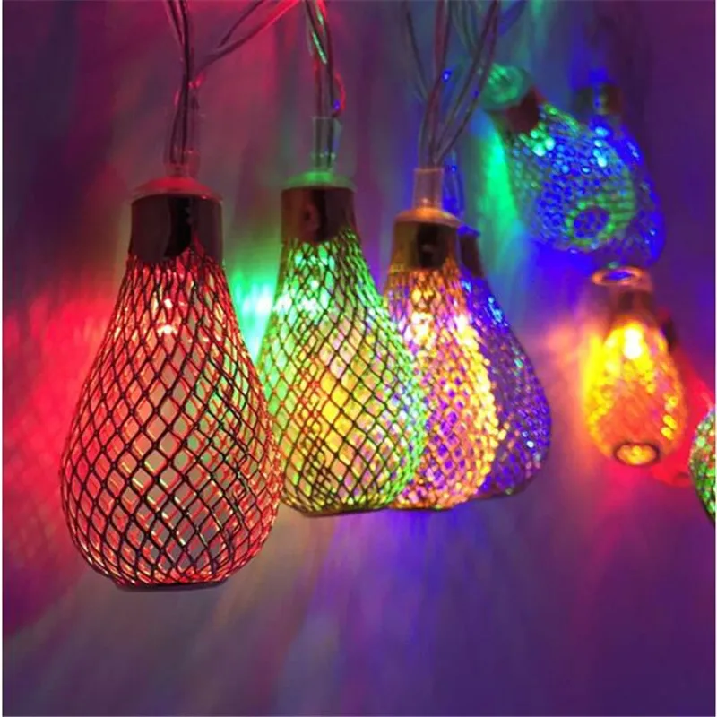 Светодиодный светильник 10 светодиодный железный с каплями воды|string lights|fairy stringled