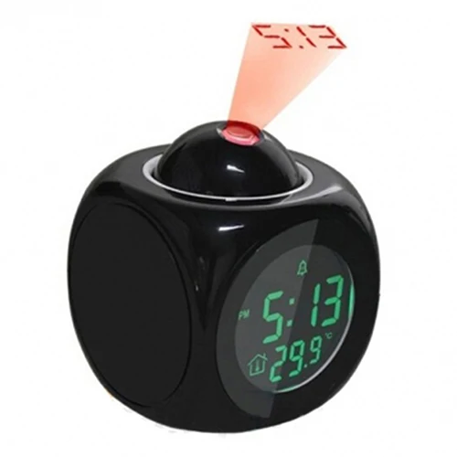 Multifunction LCD Display Voice Talking Projection Time Temp Alarm Clock | Дом и сад