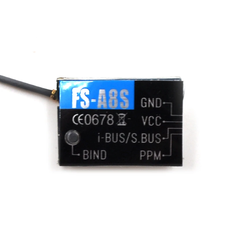 10 шт Flysky FS A8S 2 4G 8CH мини приемник с PPM i BUS SBUS Выход аэрокамера для дистанционно