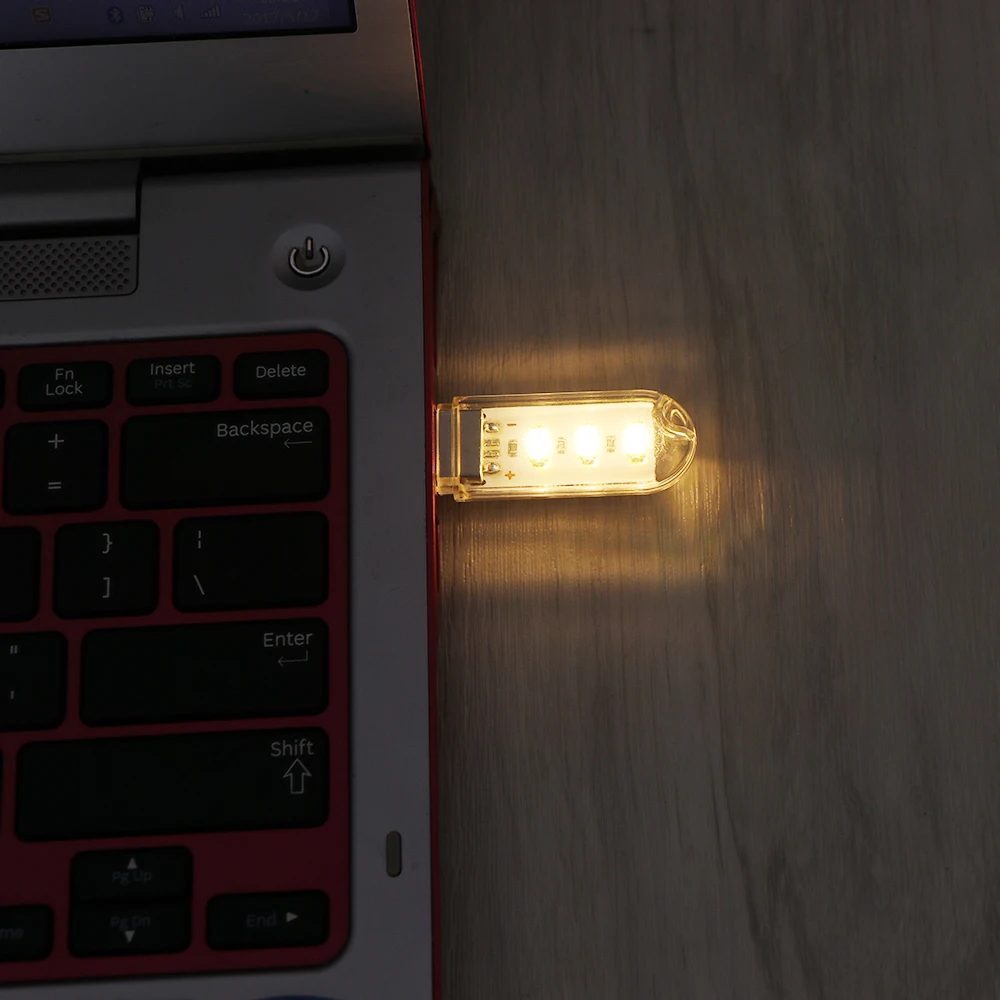Портативный Ночной светильник Konesky с 3 светодиосветодиодный и USB для кемпинга SMD