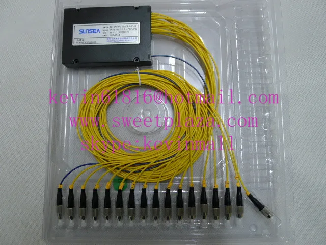 Оригинальный sunsea 1x16 PLC siglemode Splitter волоконно-оптический разветвитель с разъемом