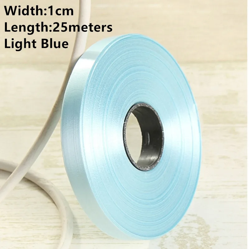 1cm Light Blue Новинка 1 рулон Width1cm-3.2cm бумажная лента ветровой колокольчик может быть завязана с воздушным шаром может быть разорвана пластиковые ленты можно свернуть ленту - Цвет: 1cm Light Blue