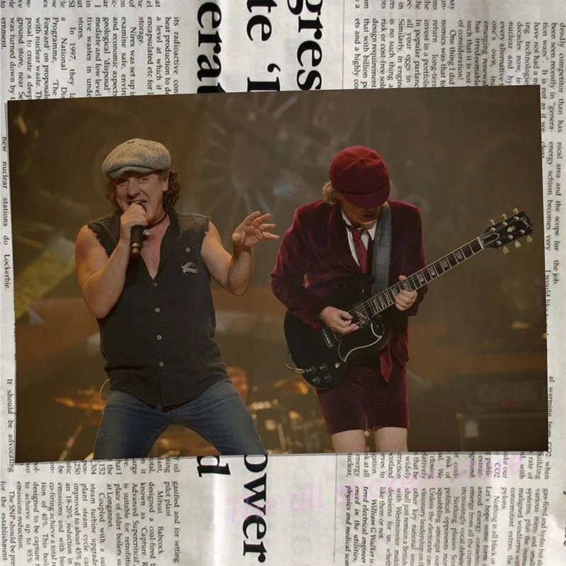 Плакат acdc. Австралийская/рок-группа ACDC/Malcolm/Angus. Крафт-бумага ВИНТАЖНЫЙ ПЛАКАТ винтажная Наклейка на стену/6001 - Цвет: 13