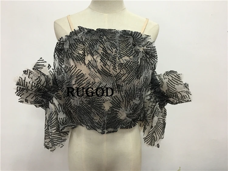 RUGOD элегантные кружевные женские рубашки с вышивкой, модные короткие стильные блузки с расклешенными рукавами, женские винтажные летние вечерние топы и блузки