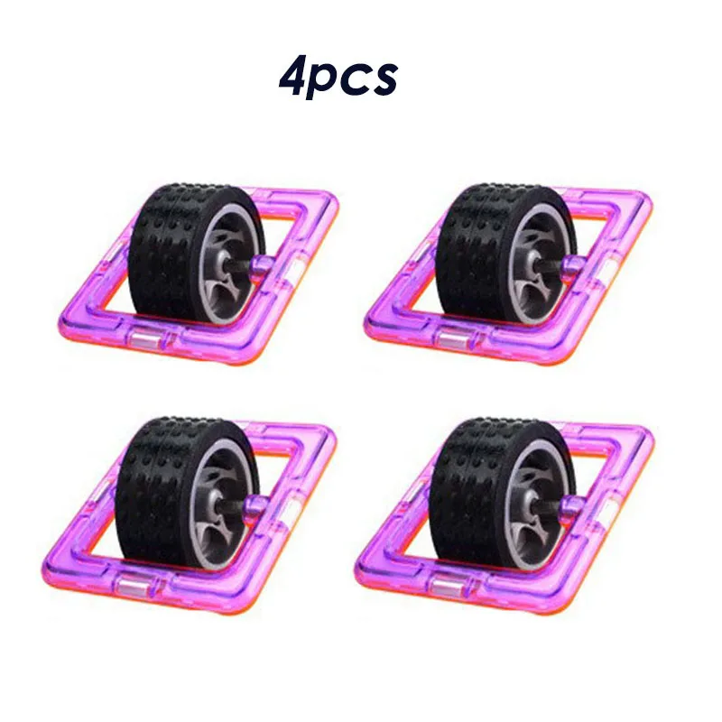 Магнитные блоки игрушки для детей конструктор с одним колесом развивающие