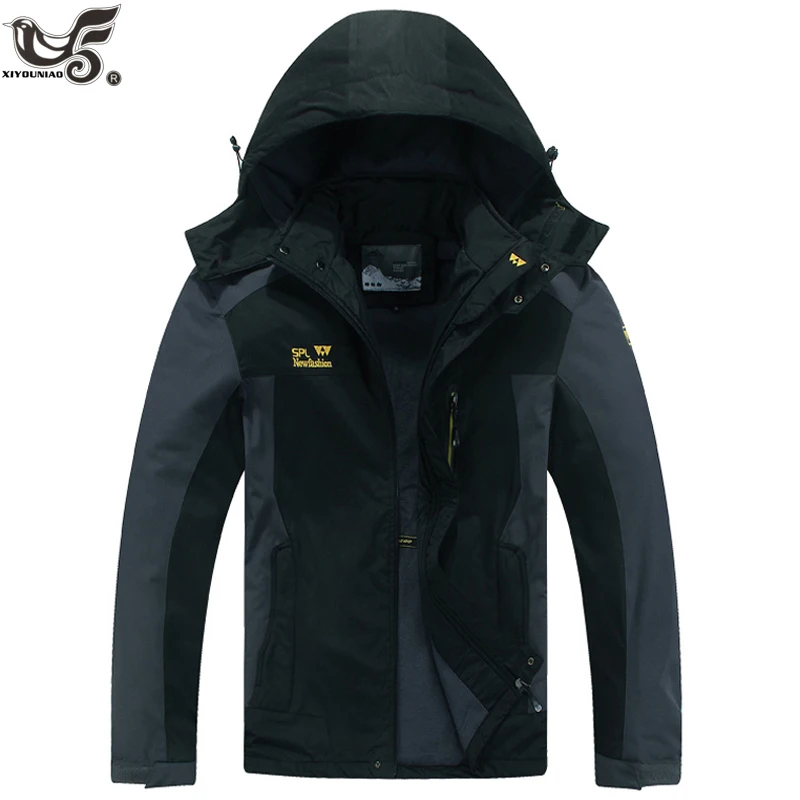 XIYOUNIAO размера плюс L~ 7XL 8XL новая Акула кожа мягкая оболочка Военная тактическая куртка мужская водонепроницаемая треккинг Туризм горное пальто