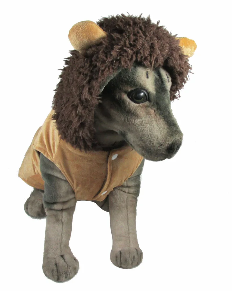 Новый Лев Косплэй для большой Товары собак Pet пальто Бесплатная доставка одежда