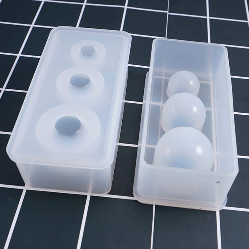 

Silicone Mold Mirror Craft DIY Jewelry Making Universe Ball UV Resin Cake Decor Mould SLC88