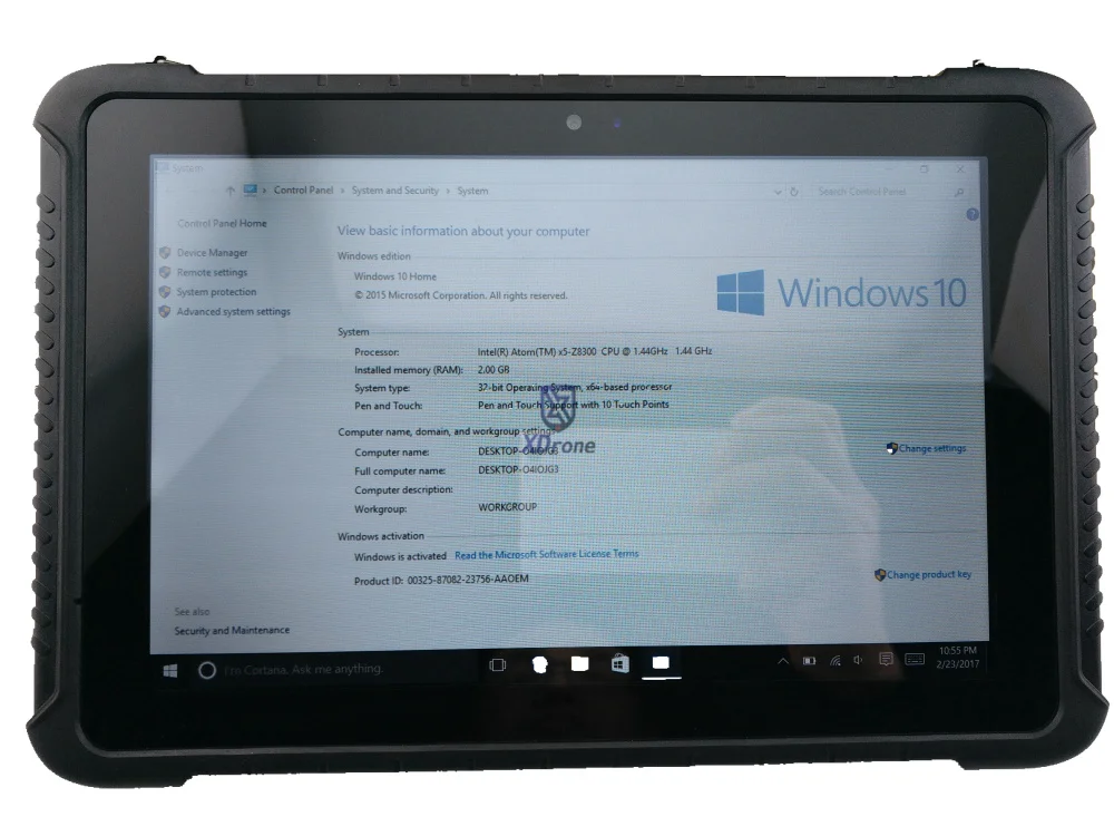 Прочный планшетный ПК K16H 10 дюймов Windows домашний Z8350 IP67 водонепроницаемый