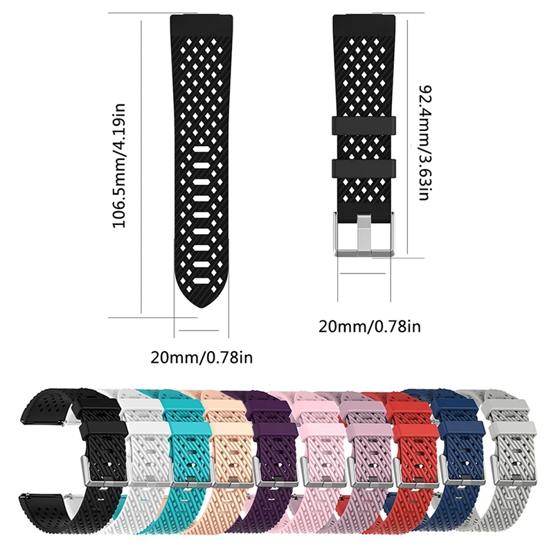 Durable Fashion Silicone Fabric Replacement Wristband Wrist Bands Watch Band Strap Accessories for Fitbit Versa Sport Smartband |