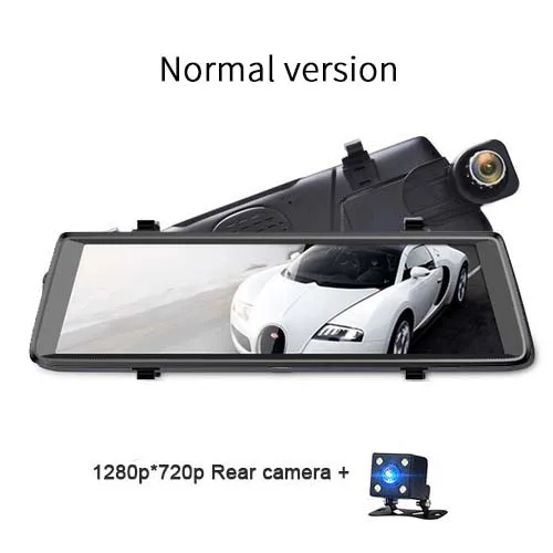 Normal version ANSTAR 4G ADAS Автомобильный видеорегистратор Камера 1" поток медиа зеркало заднего вида Android 1080P WiFi gps видеорегистратор двойной объектив видео рекордер - Название цвета: Normal version