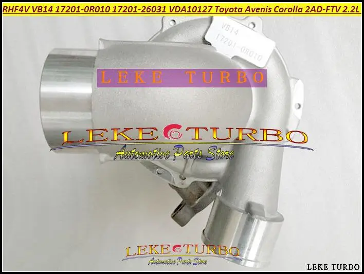 Турбокомпрессор RHF4V VB14 17201-0R010 17201-26031 VCA10127 VFA10127 для TOYOTA Avenis Corolla VERSO 2005- 2AD-FTV л D4D |