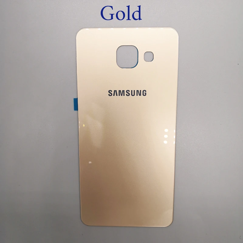samsung Galaxy A710 A710F чехол для задней батареи, стеклянный корпус для samsung A7, Замена задней двери+ чехол