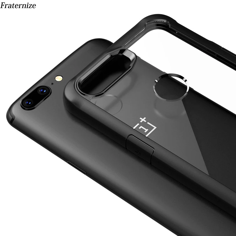 Чехол для Oneplus 5t противоударный Прозрачный чехол OnePlus 5 6 мягкий ТПУ Силикон +