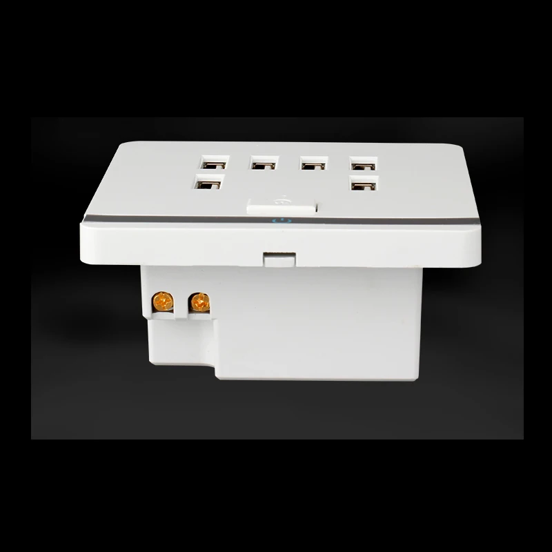 Умный дом Wallpad USB настенная розетка AC 12 36V US UK EU AU 3400mA 6 портов 5 0 V зарядное