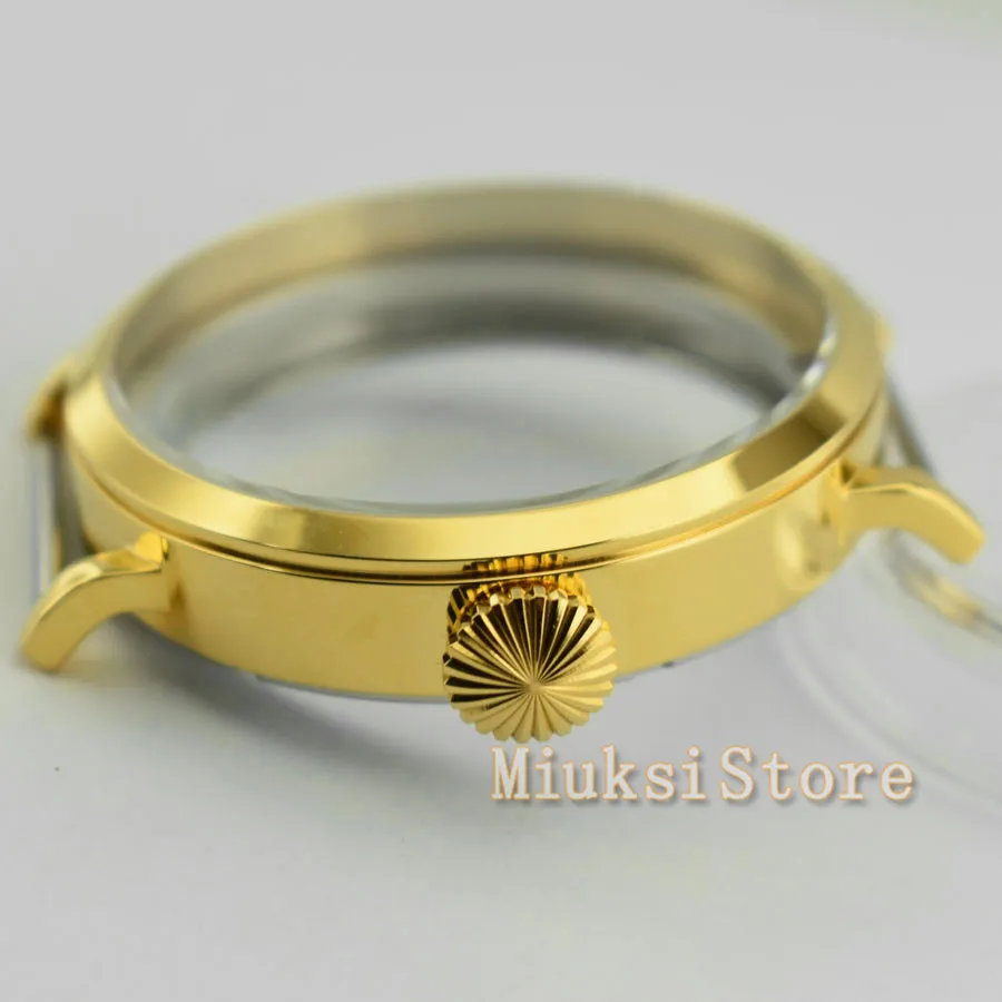 Corguet 46 мм подходят parnis мужские часы для ST 3600/3620 ETA 6497/6498 механизм золотой Стальной