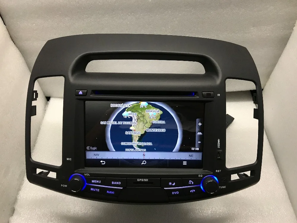 BYNCG 7 дюймов Android 8,0 Восьмиядерный 2 Гб ram автомобильный DVD для hyundai Elantra 2006-2011 1024*600 емкостный экран, 32 Гб gps BT wifi