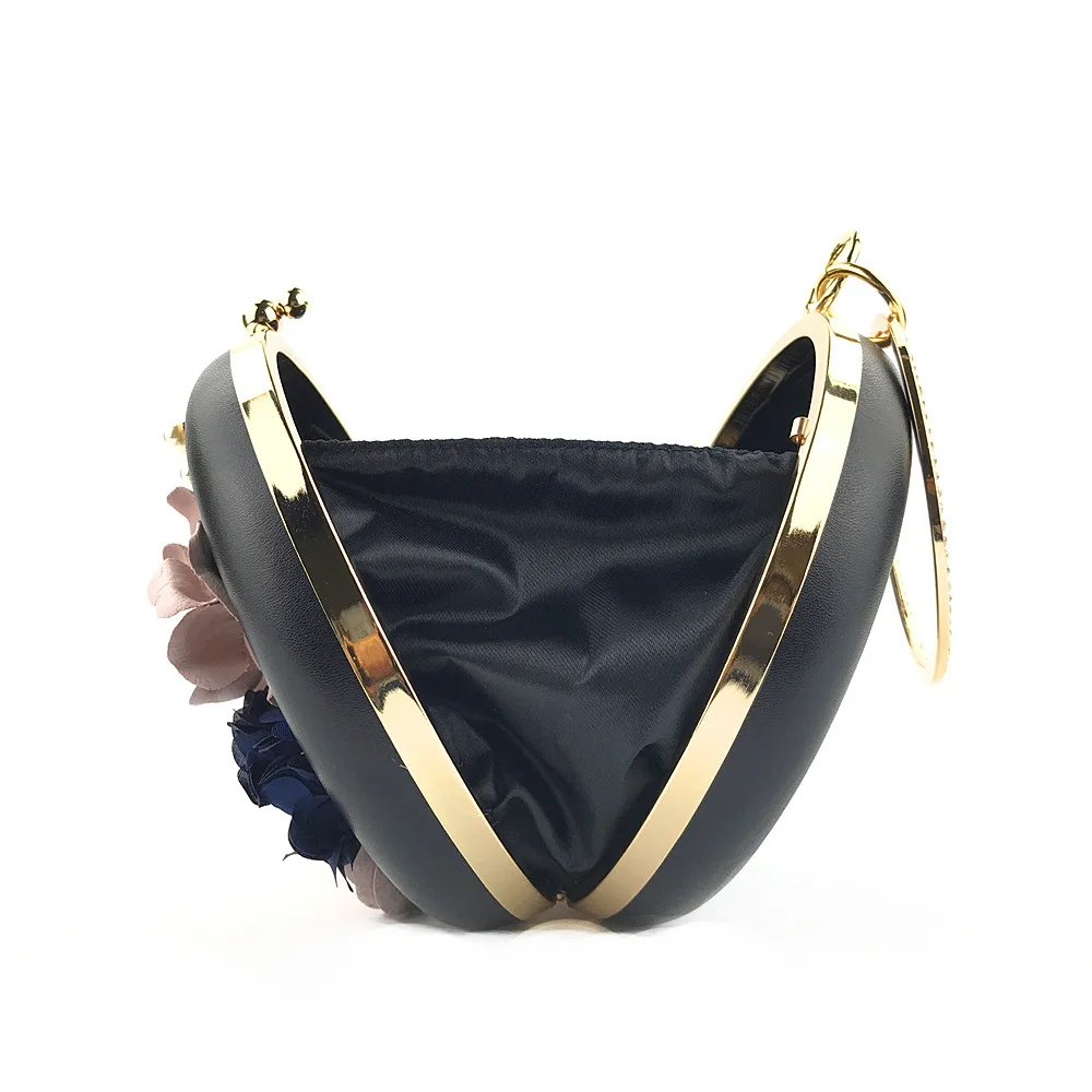 Подарок для подруги роскошный вечерний клатч с цветами хит продаж клатчи дамские