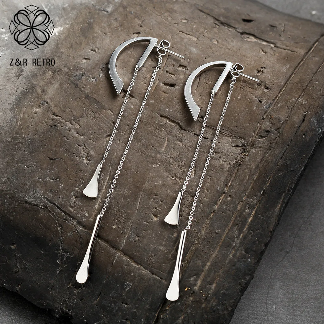 Винтажные золотые Цвет Висячие серьги для женщин ювелирные изделия женские