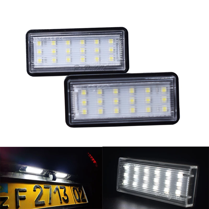 Без ошибок Белый светодиодный номерной знак Car2x светильник для Toyota Land Cruiser 120 Prado 200