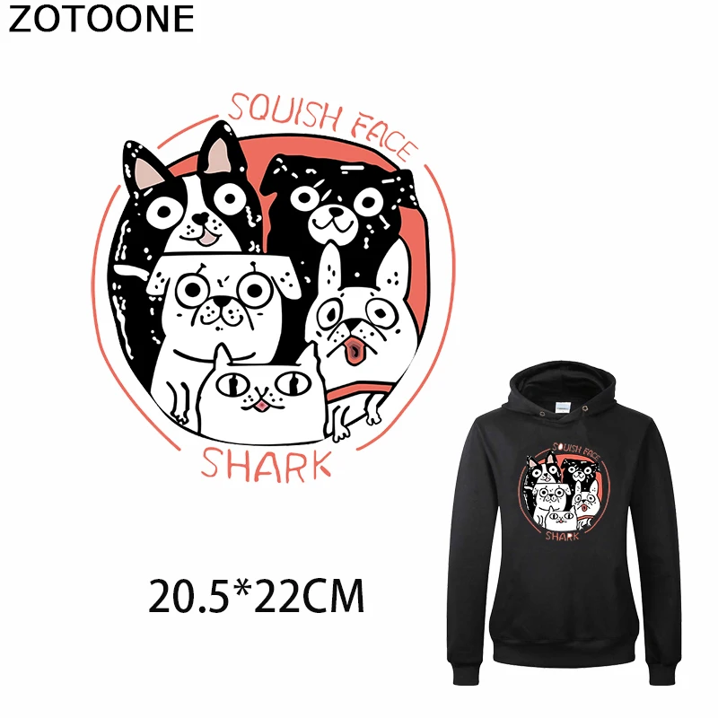 Нашивки ZOTOONE для одежды с изображением щенка и котенка забавные наклейки утюга