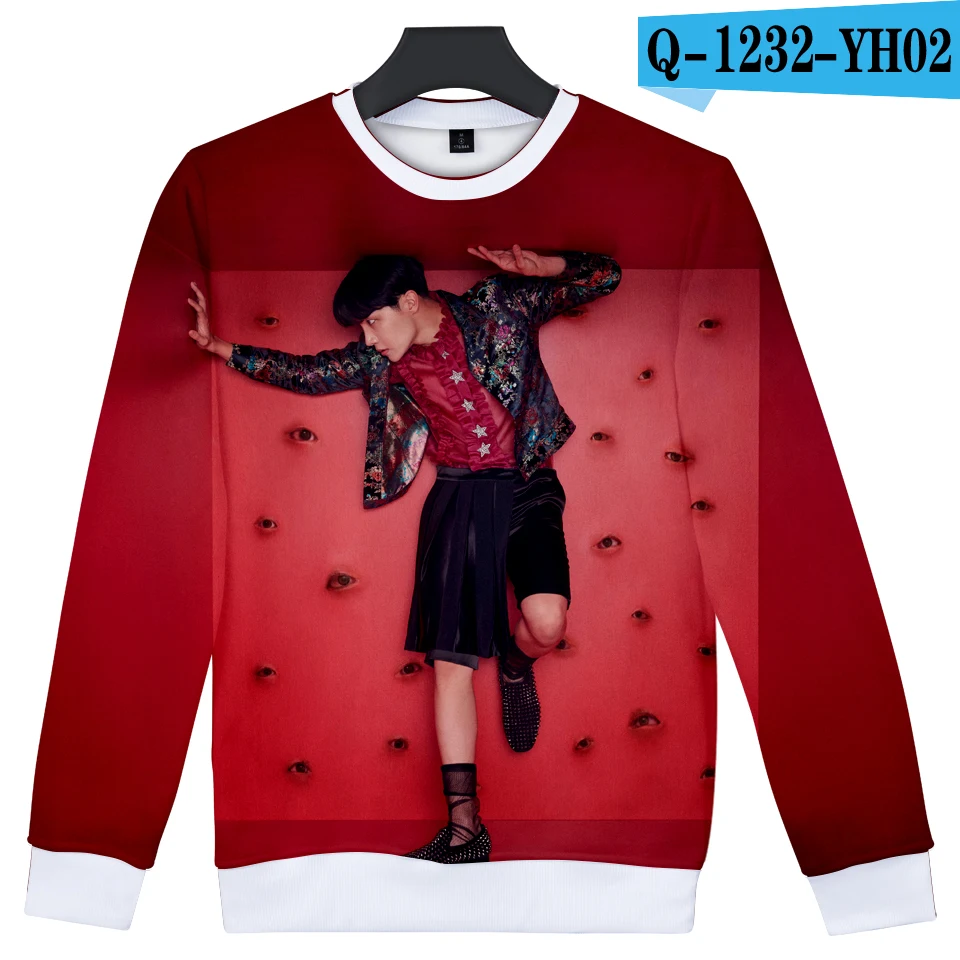 Frdum Tommee Love Yourself ответ 3D kpop женщины Bangtan мальчики Толстовка Осень и зима хит хоп harajuku Корейская повседневная одежда - Цвет: Q1232