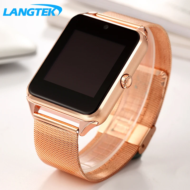 LANGTEK Bluetooth Смарт часы Z60S MTK6261D Smartwatch С камера SIM/TF слот для карты Iphone Xiaomi телефона