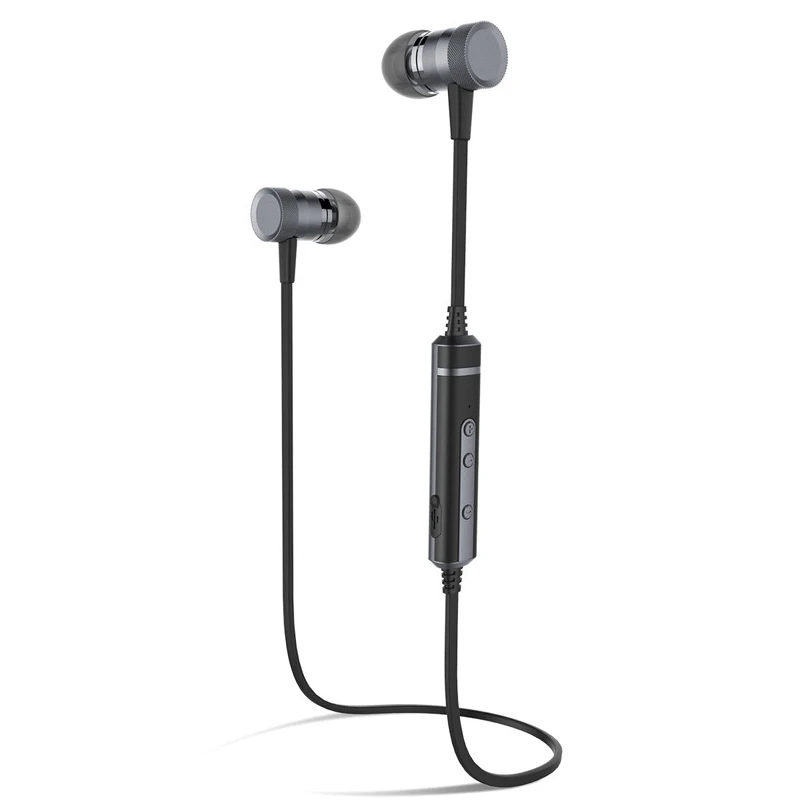 Aibesser CSR8635 wireless bluetooth earphone English voice prompt high fidelity in-ear magnetic subwoofer earphones | Электроника