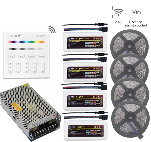 5 ~ 20 м 5050 RGB светодиодный светильник + Mi. Светильник Led контроллер 2 4G B3 настенный
