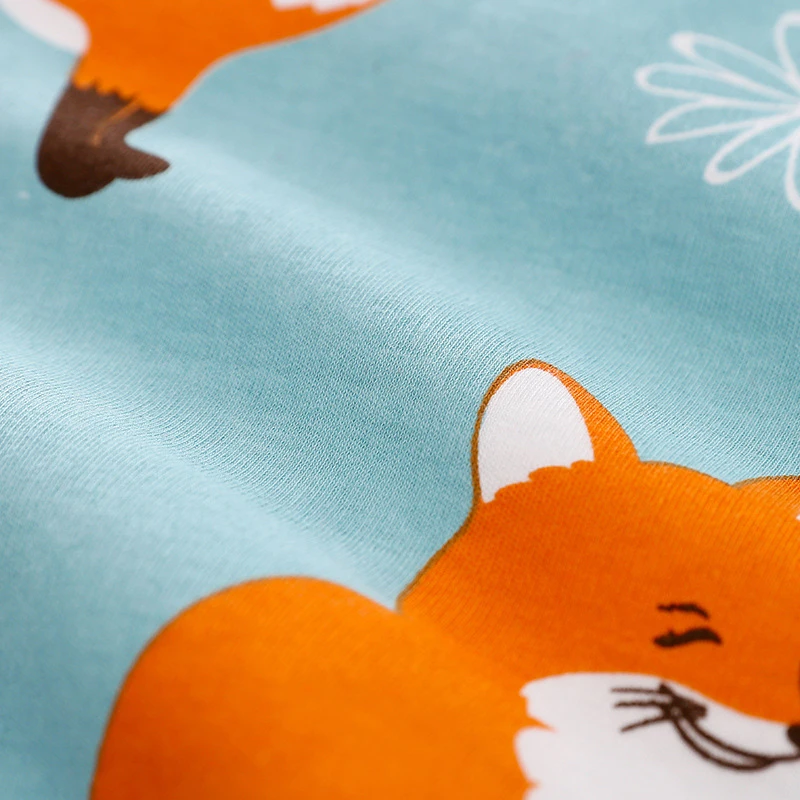Newborn Baby Boys clothes Long Sleeves Hooded Fox Print Romper infant Jumpsuit Kids Clothing spring autumn cotton romper