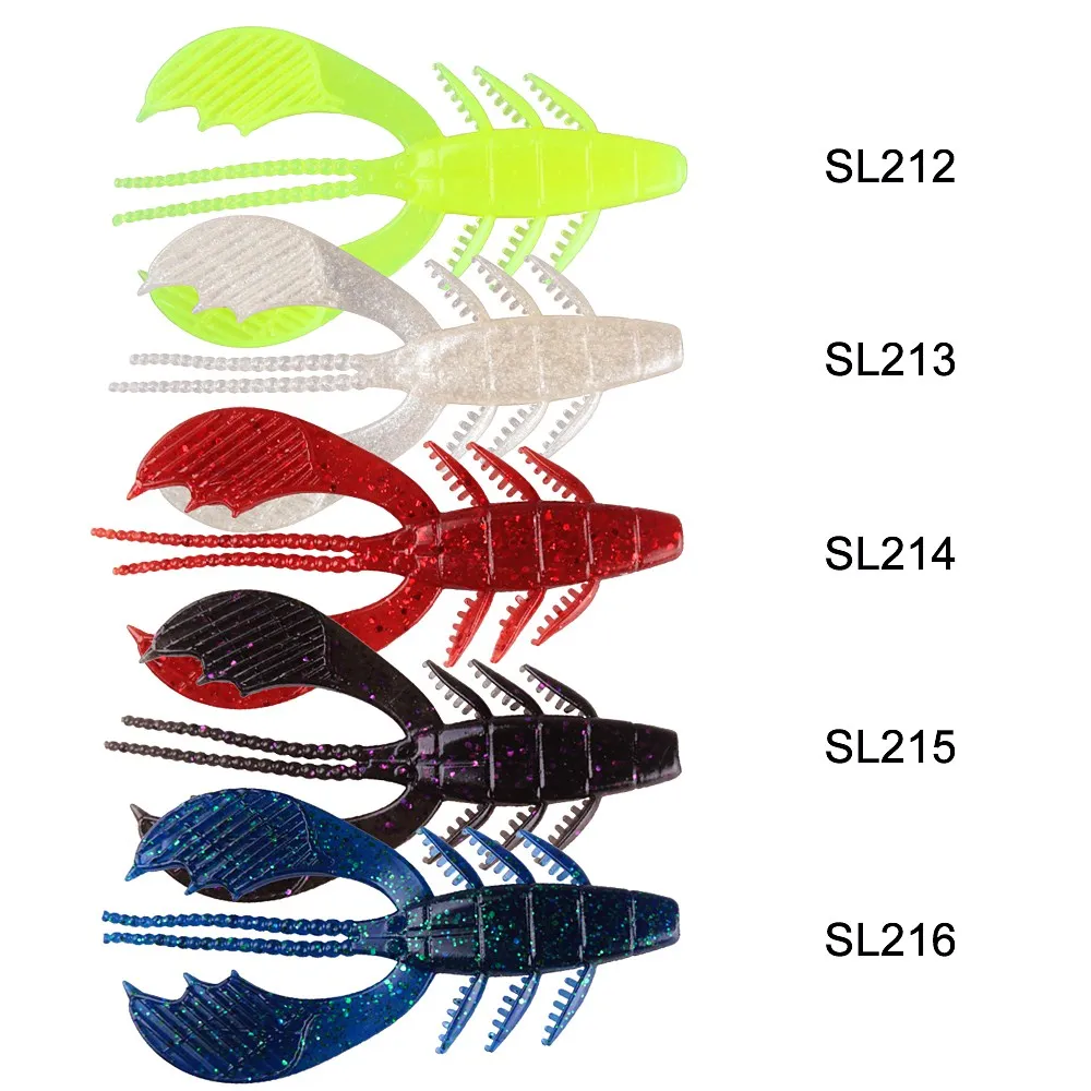 Smart 5Pcs Soft Fishing Lure 96mm/4inch 6.87g Shrimp Baits Isca Artificial Bass Carp Silicone Wobblers Leurre | Спорт и развлечения