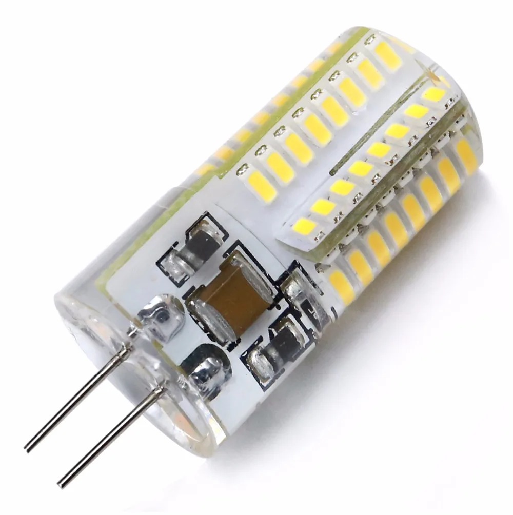 10 шт./лот 3 лет жизни SMD2835 3014 12 V 3 w 5 w G4 Светодиодный прожектор лампы лампа лампочка-свеча 360 Угол луча G4 Рождественский светодиодный потолочный светильник