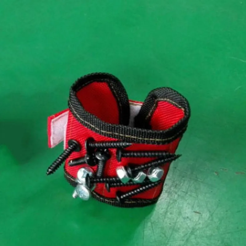 

Hot Fashion Strong Magnetic Wristband Adjustable Wrist Support Bands For Screws Nails Nuts Bolts Drill Bit Holder Tool Belt FQ-i