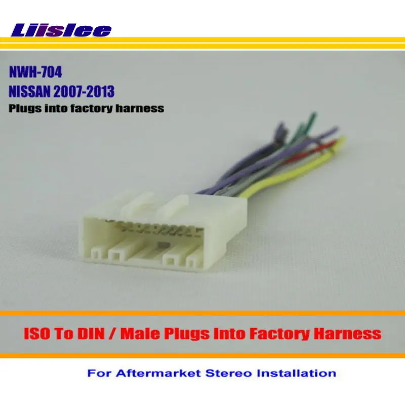 Liislee автомобильный стерео радио ISO жгут проводов Соединительный кабель для NISSAN