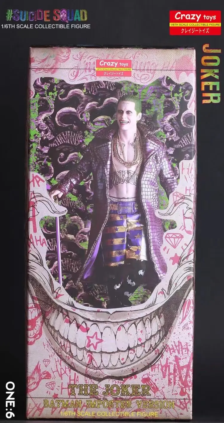 Сумасшедшие игрушки 1:6 Джокер с тканью экшн фигурка ПВХ кукла аниме