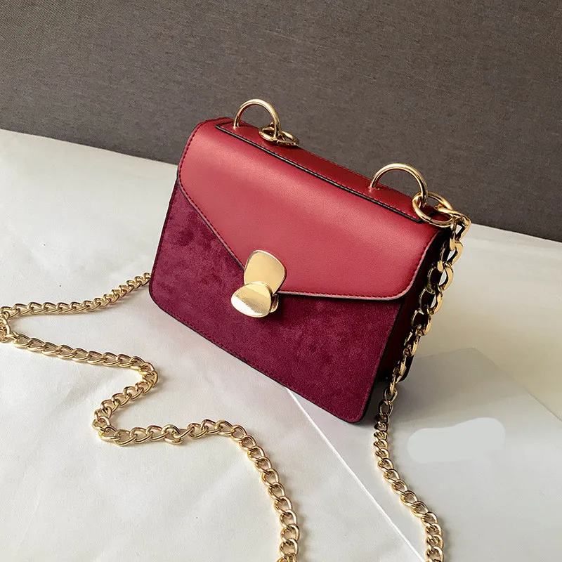 Винтаж скраб Кожа Лоскут дизайнер Crossbody сумка для женщин 2019 из искусственной кожи