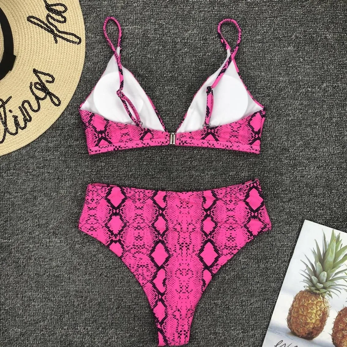 Biquinis Feminino Bikini 2019 Maillot De Bain Femme Swimsuit Sexy Suits Snake Print Bandage Swimwear Bathing Suit Women Bikinis |